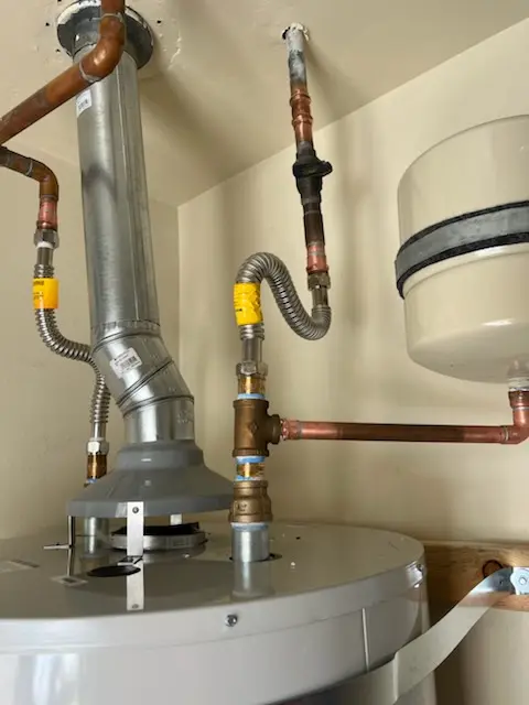 Water heater installation and plumbing repair in Bonair